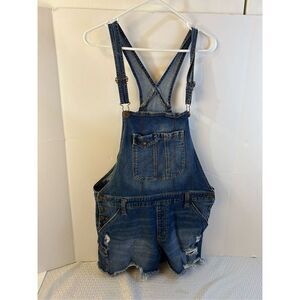 Nobo  overalls xxl juniors (19) rn#52469 distressed style‎ adj strap 99 cotton